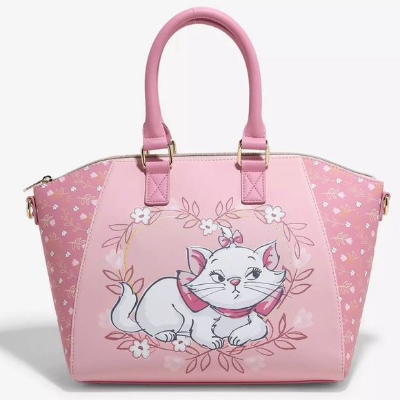 Loungefly Disney Aristocrats Marie Pink scatchel Tote Bag - Picture 2 of 3